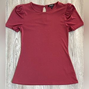 Express puff sleeve top, Size S